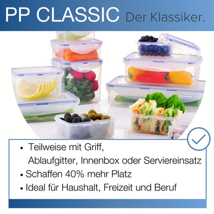 LOCK & LOCK Easy Essentials Food Lids/Pantry Storage/Airtight Containers, BPA Free, Rectangle - 8 Cup - for Cookies, Clear