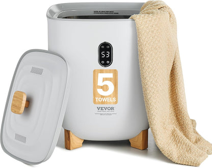 VEVOR Towel Warmers for Bathroom, Towel Warmer Bucket Auto Shut Off for Spa Fits up to 3 Oversized Towels, Blankets, Clothes, Bathrobes, PJ's and More