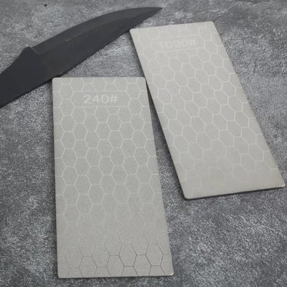 Diamond Sharpening Stone, 5 Pcs Knife Sharpening Stone for Kitchen Sharpening, Diamond Lapping Plate Coarse/Medium/Fine Grit Sharpener, 320/600/1000/2000/3000 Grit