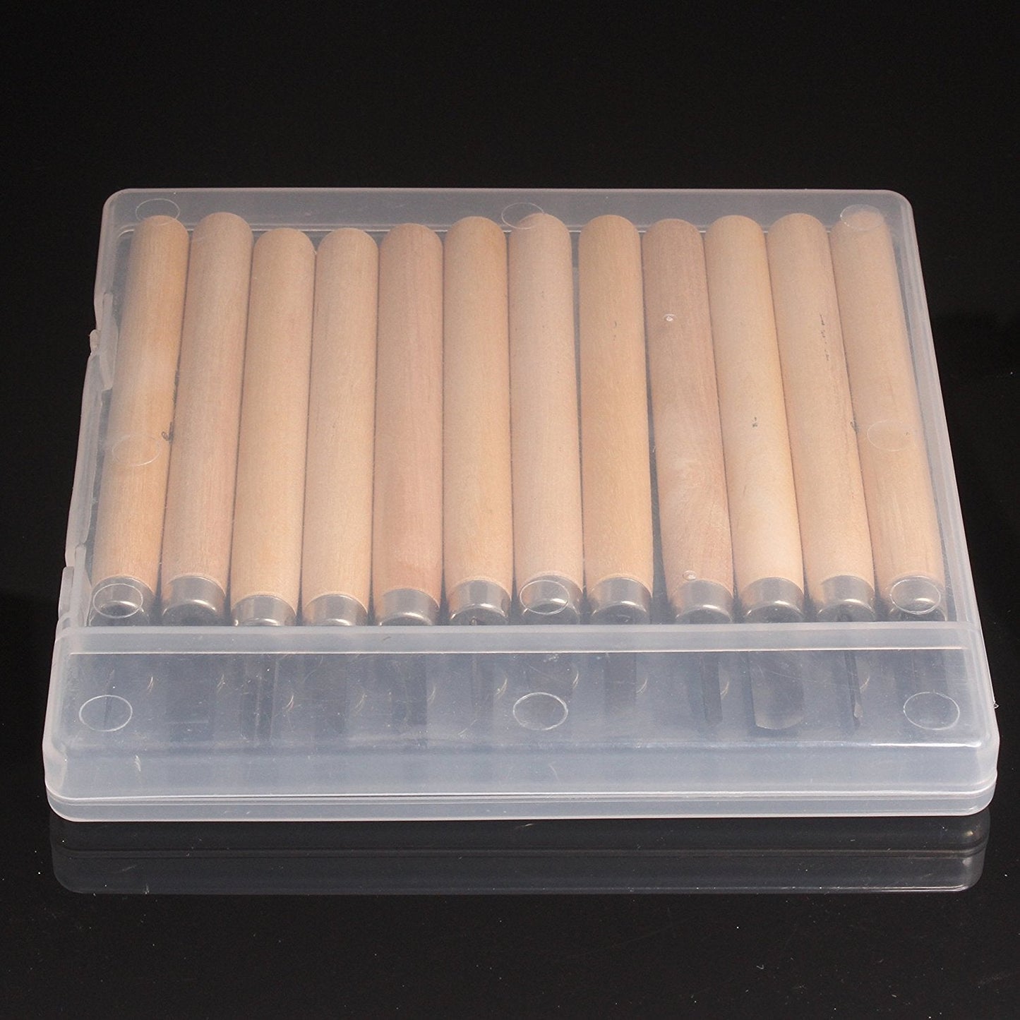 HAZOULEN Wood Carving Knife Set, 12 Pcs Carving Tools for DIY Sculpture Beginners