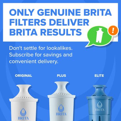Brita 27 Cup Water Filter Dispenser with Elite Filter, NSF Certified to Remove 99% of Lead, Reduces 30 Contaminants Including Microplastics, Mercury & Chlorine, SmartLight Indicator, BPA-Free, Black