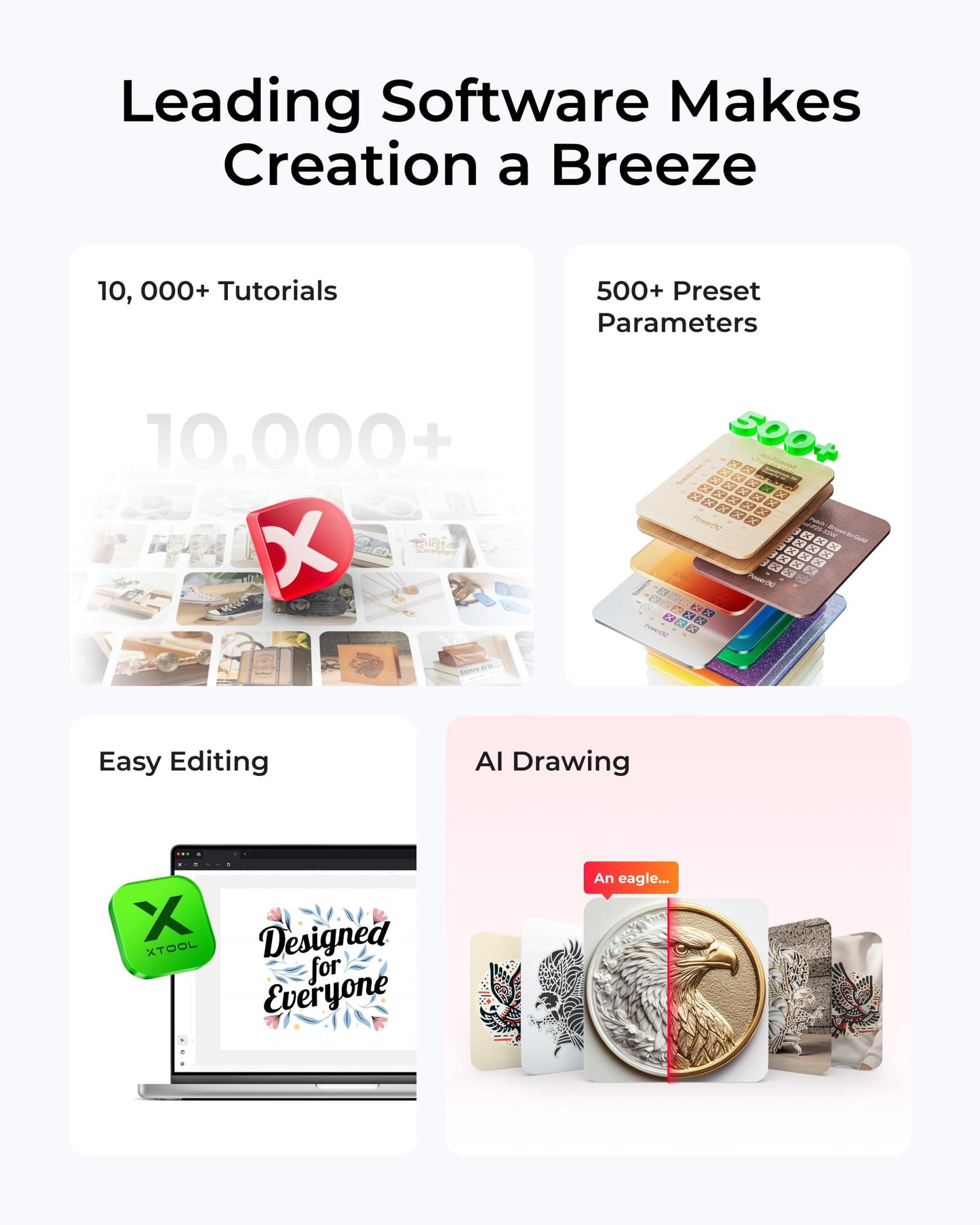 xTool S1 40W Laser Cutter and Laser Engraver for Tumblers, 23.93" x 15.16" Bed Size, 600mm/s Speed, Laser Engraving Machine, Laser Engraver for Wood and Metal, Acrylic, Big Project - Rotary Bundle