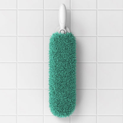 EHOMGUI Microfiber Duster with Handle and Washable Duster Head, Dusters for Cleaning,Green, Reusable Cleaning Tool,2PCS