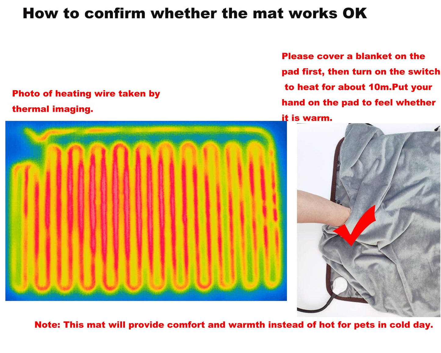 Pet Heating pad Outdoor Small Dog cat Heating pad Heated ped beds for Outside Dogs House Heater Electric Warming pad for Puppies with Timer,Chew Resistant Cord,Easy Clean,Waterproof
