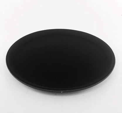 G.E.T. NS-1100-BK BPA-Free Non-Slip Plastic Round Serving Tray, 11", Black