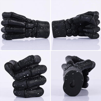 Halloween Wall Sculpture, Wall Mounted Creepy Skeleton Hands, Life-Sized Horror Skeleton Hands Decorations, Gothic Hanging Art Sculpture, Unique Wall Vase, Home Decor (Black)