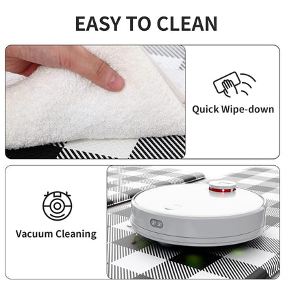 MAYHMYO 2 PCS Anti Fatigue Rugs Non Skid Waterproof Floor Mat Cushioned Black and White Farmhouse Comfort Standing Kitchen Mats for Floor, House, Sink, Office