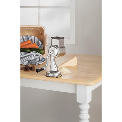 Fantes Cheese Grater with Suction-Base and 2 Drums, The Italian Market Original since 1906