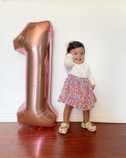 Rose Gold Number 17 Balloon - 40 Inch 17th Birthday Decorations for Girls & Boys