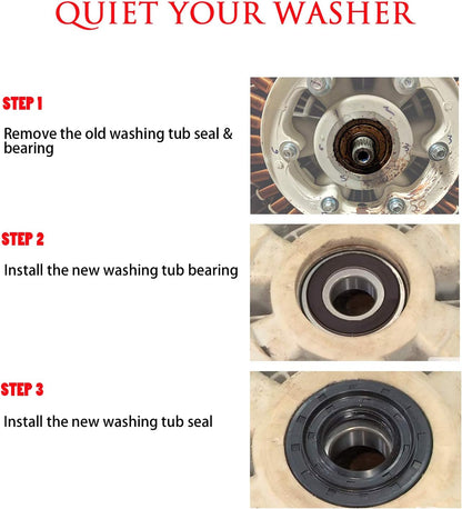 Front Load Washer Tub Bearings and Seal Kit for LG & Kenmore Replacement Parts 4036ER2004A 4280FR4048L