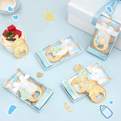24 24) PCS Baby Bottle Opener Favors Baby Boy Shower Party Favors Baby Boy Shower Gifts Decorations Souvenirs for Guest