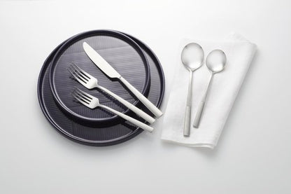 Lenox Silverware Set, Modulus Mirror 20-Piece Flatware Set, Service For 4, 18/10 Stainless Steel, Dishwasher Safe, Cutlery Sets, Home And Kitchen Utensils, Knives Spoons And Forks (Silver, 20 Pieces)
