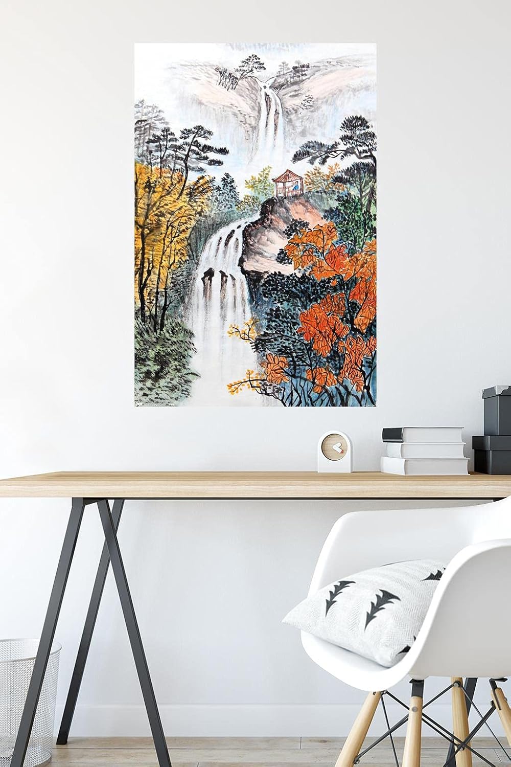 Trends International China Landscape with Waterfalls Wall Poster, 22.375" x 34", Premium Unframed Version