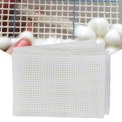 Kodrily Carpet Knitting Mesh Cloth, Blank Rug Hooking Mesh, Canvas Mesh Latch Hook Tool, Crocheting Tools for Household DIY Making (Mesh Cloth 150 x 100cm)