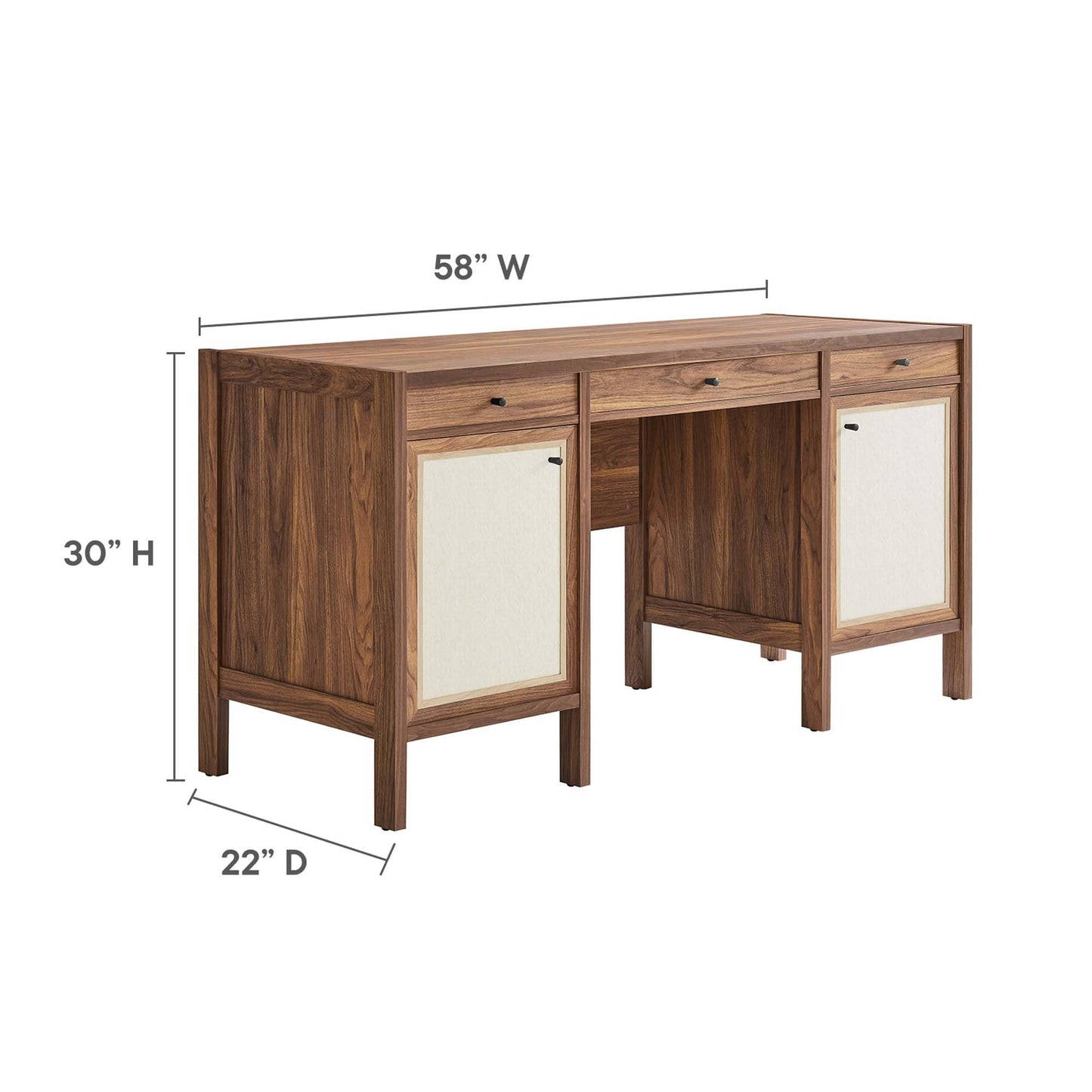 Modway Capri Office-desks, Walnut
