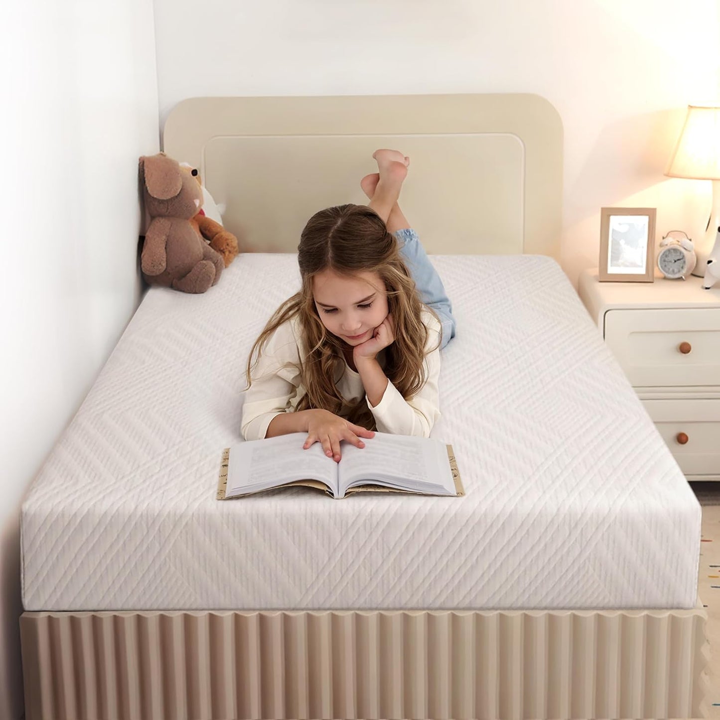 MLILY Twin Mattress - 8 Inch Memory Foam for Kids' Beds | Medium Firm, Ideal for Daybeds & Bunks
