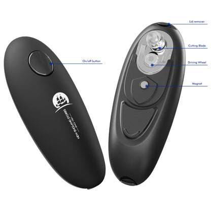 Automatic Electric Can Opener - Hands-Free Operation, Smooth Edge Cutting, Battery Powered for Effortless Opening
