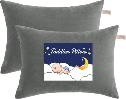 13"x18" NTBAY Toddler Pillows, Down Alternative Pillow, Machine Washable - Soft and Breathable Travel Small Pillows