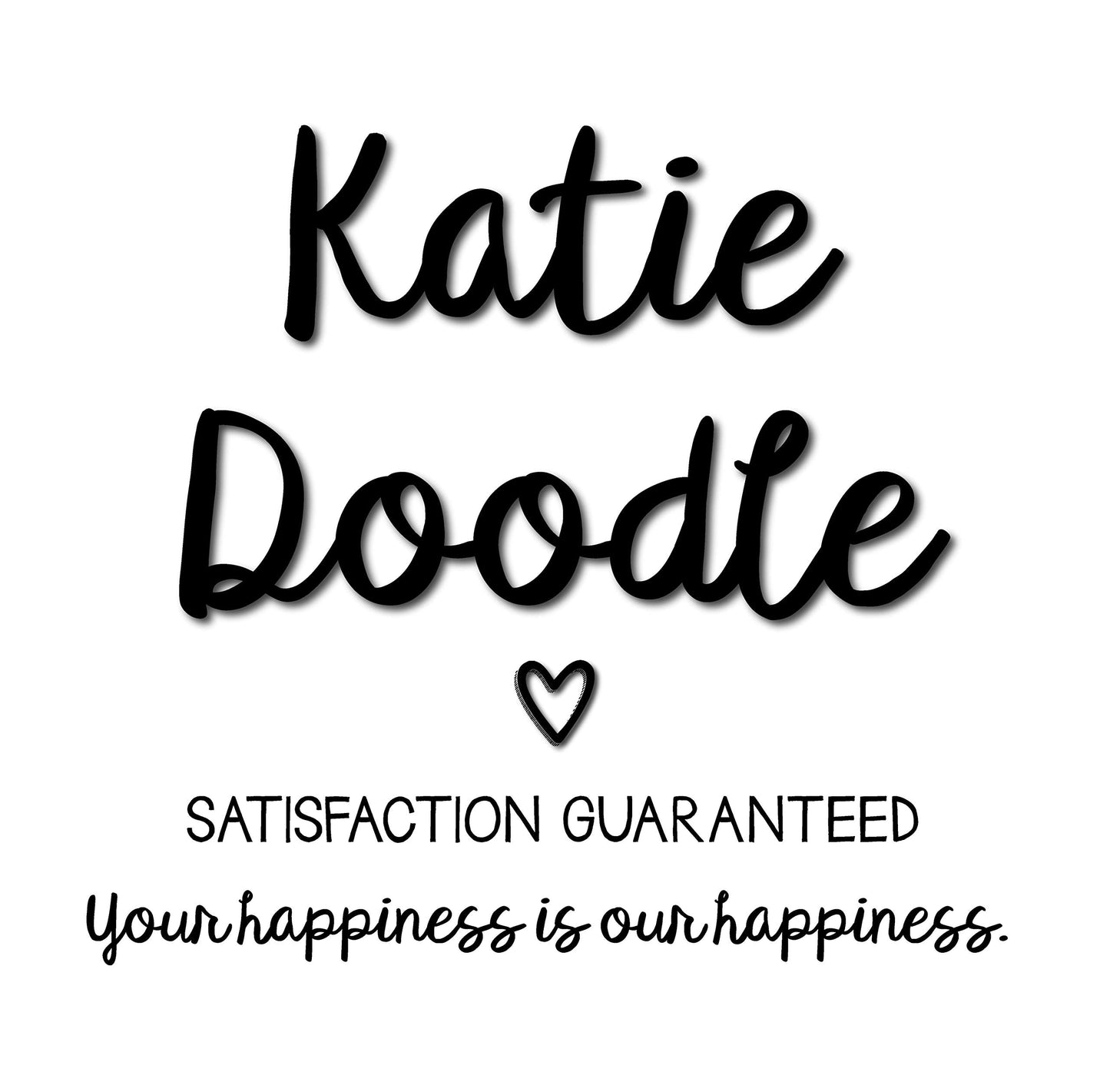 Katie Doodle - Funny Birthday Cards for Women, Friend (Handmade in USA) - Great for 30th, 40th, 50th, 60th, 70th, 75th, 80th, 90th Birthday Gifts for Women Her Friends - Includes 1 Card & 1 Envelope