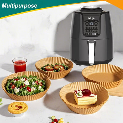 4 qt Air Fryer Liners, Ninja Foodi Liners, 200Pcs Air Fryer Liners Disposable 5qt 8 Inch Round, Circle Liners for Ninja AF101 AF150 XL AF161
