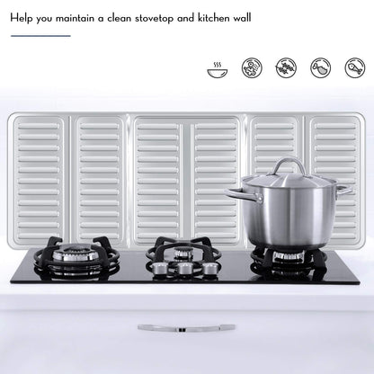 2 Pieces Splatter Guards for Frying Stove Splatter Guard Anti Oil Barrier Nonstick Aluminum Oil Shield Guard for Kitchen Cooking Guard