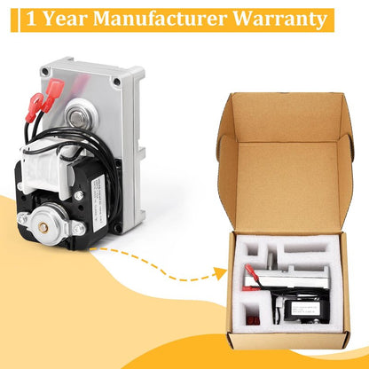 250-00526 Auger Motor for Avalon Astoria Bay & Newport Bay & 900 PS & Arbor & Avanti & AGP, Lopi Yankee Bay & Yankee PS & AGP & Leyden & Pioneer Bay & Foxfire Pellet Stoves, 1 RPM Auger Motor 90-0191