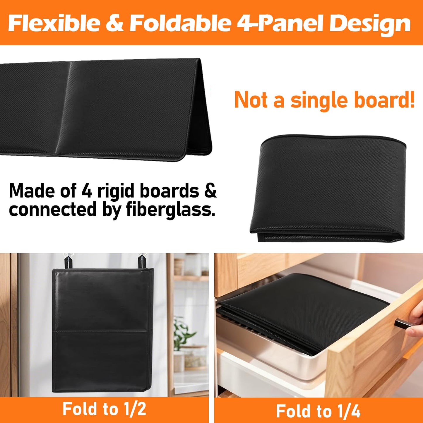 TWAKAP Gas Stove Covers For Gas Stove Top Keep clean, Gas Stove Top Sapce Extend, Upgrade 3-layer Cover with built-in hard board,30" x 21" Waterproof Foldable Gas Stove Top Covers