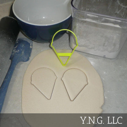 SNOW CONE OUTLINE COOKIE CUTTER for Shaved Ice Frozen Dessert Summer Treat, Made in USA PR3766