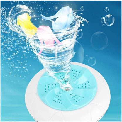 Mini Washing Machine, Portable Ultrasonic Turbine Washer for Travel Household (Green)