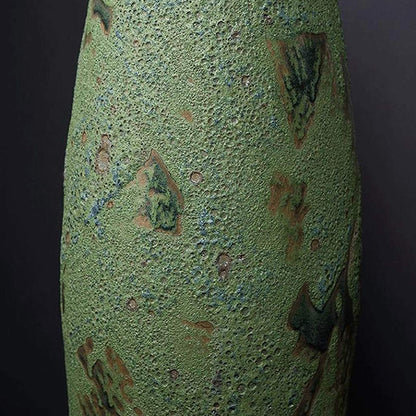 sdneNest Floor Vase Ceramic Handcrafted Living Room Porch Ornaments Dry Flower Arrangement 60cm*13cm*13cm.