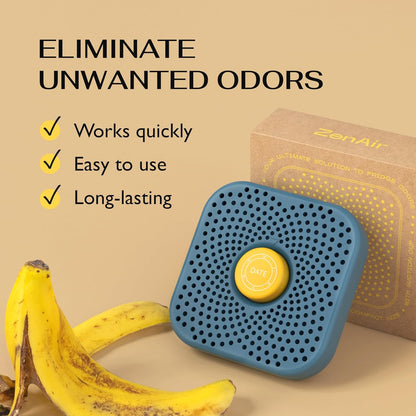 Fridge Deodorizer Odor Eliminator - Activated Charcoal Air Freshener for Refrigerator & Freezer, Natural Odor Absorber