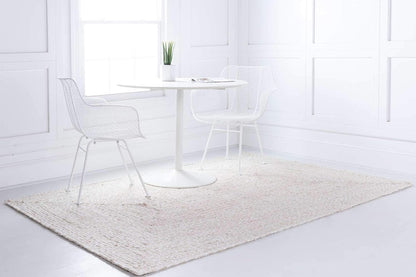 Unique Loom Braided Chindi Collection Area Rug - Layer, Ivory/Beige (2' x 3' 1" Rectangle)