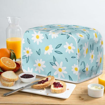 ZFRXIGN Light Blue Daisy Toaster Cover, 2 Slice Kitchen Small Appliance Covers, Machine Washable Dust Cover