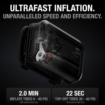 NOCO Boost+Air AX65: 2000A Jump Starter with Air Compressor Tire Inflator – Starts 8.0L Gas & 6.0L Diesel – 67 SLPM Airflow Inflates 0–40 PSI in 2 Minutes