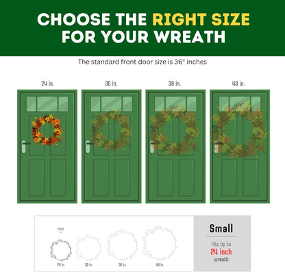 ProPik Christmas Wreath Storage Bag - Waterproof 4-Pack Clear Container for Holiday Wreaths | 24-Inch PVC
