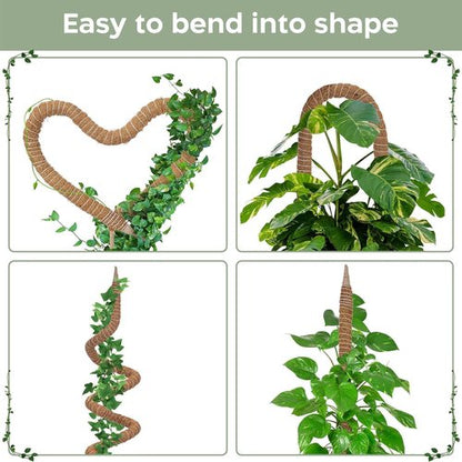 K-Brands 3 Pack Bendable Moss Pole | 48'' & 28'' Monstera Plant Support for Indoor Climbing Plants