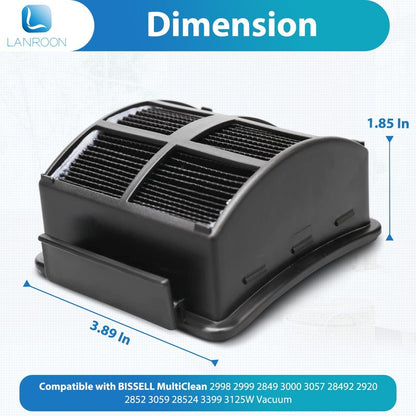2998 Filter for Bissell 2998 Multiclean Lift-Off Pet Vacuum, Fit for Bissell 2998 2999 2849 3000 3057 2849 28524 2920 3059 3399 2852 3125W 31269 Vacuum, Part 1625641
