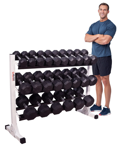 DF516- Three Tier 55" Dumbbell Rack by Deltech Fitness