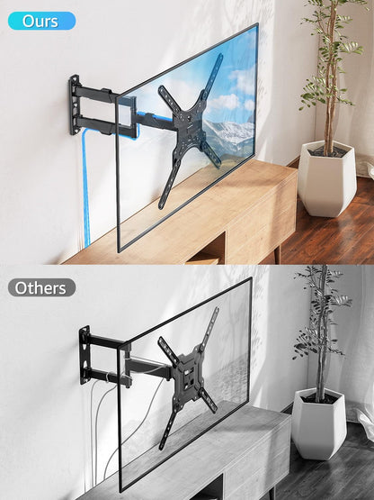 MOUNTUP Full Motion TV Wall Mount - Fits 26-60 Inch TVs | Swivel & Tilt for LED/LCD Up to 77 LBS