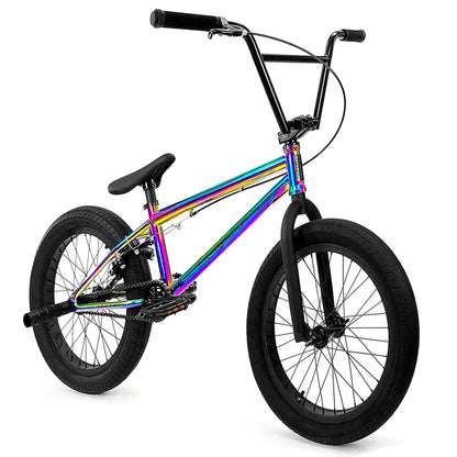 Elite BMX Bicycle 18", 20" & 26" BMX Bike - Freestyle BMX Bike All Models Come with 3 Piece BMX Crankset (20", Oil Slick)
