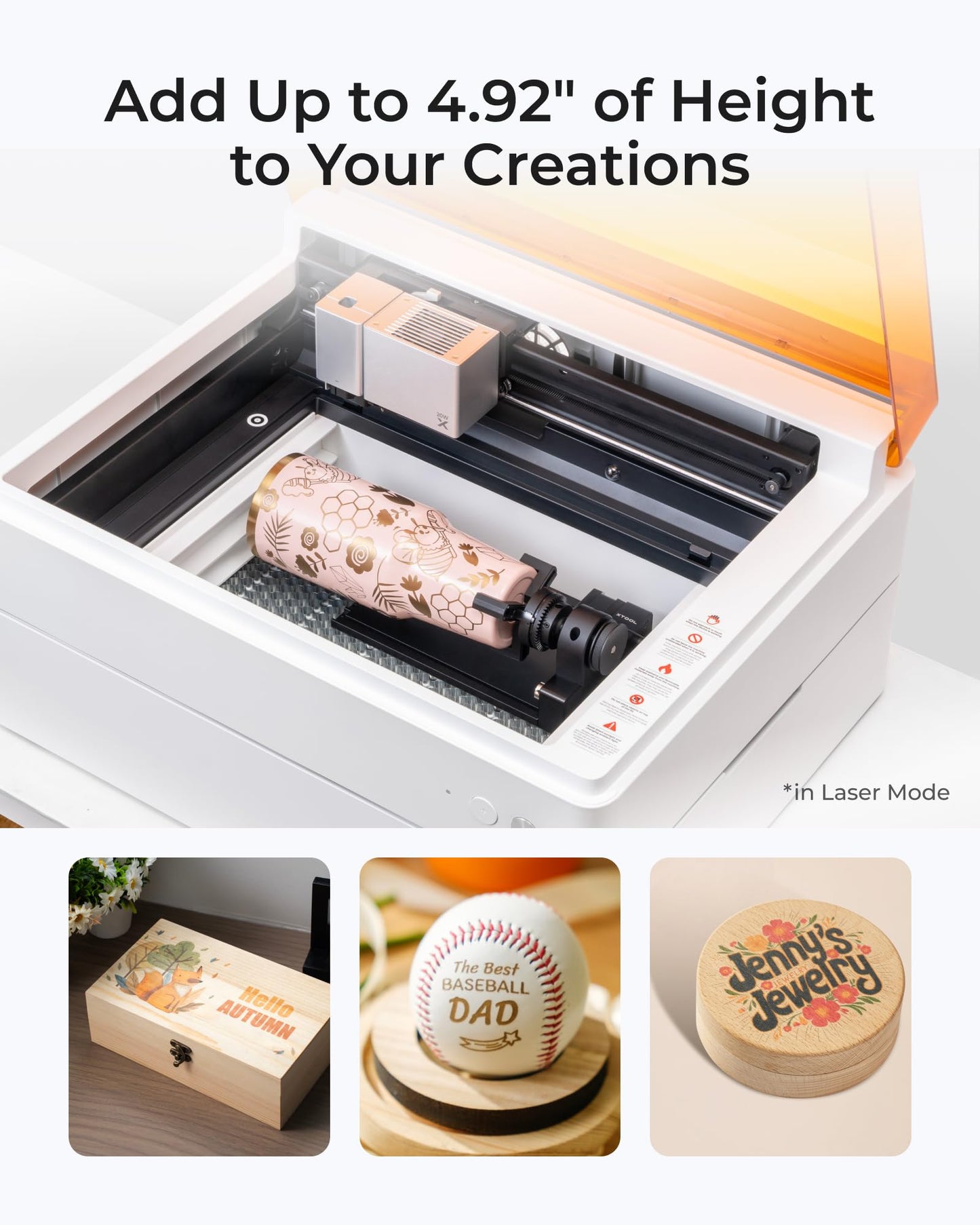 xTool M1 Ultra Laser Cutter and Engraver Machine, 4-in-1 Craft Machine with 10W (10000mW) Class I Laser Engraver, Inkjet Printing, Blade Cutting, Pen Drawing, Use on 1000+ Materials - Premium Bundle