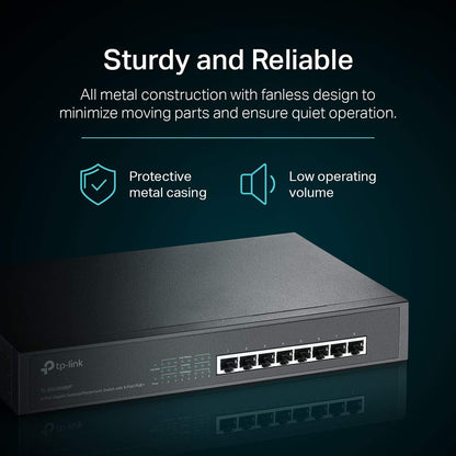 TP-Link TL-SG105MPE | Easy Smart Managed | 4 PoE+ Ports @120W, w/ 1 Uplink Gigabit Port | QoS, Vlan, IGMP & LAG | Fanless | PoE Auto Recovery | 3 Year Protection