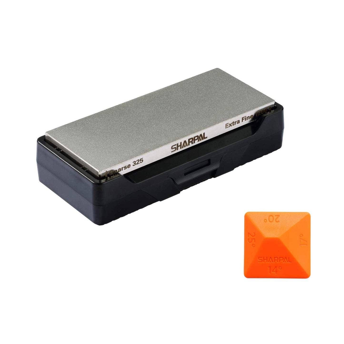 SHARPAL 156N Double-sided Diamond Sharpening Stone Whetstone Knife Sharpener | Coarse 325 / Extra Fine 1200 Grit | Storage Case with NonSlip Base & Angle Guide (6 in. x 2.5 in.) Mothers Day Gifts