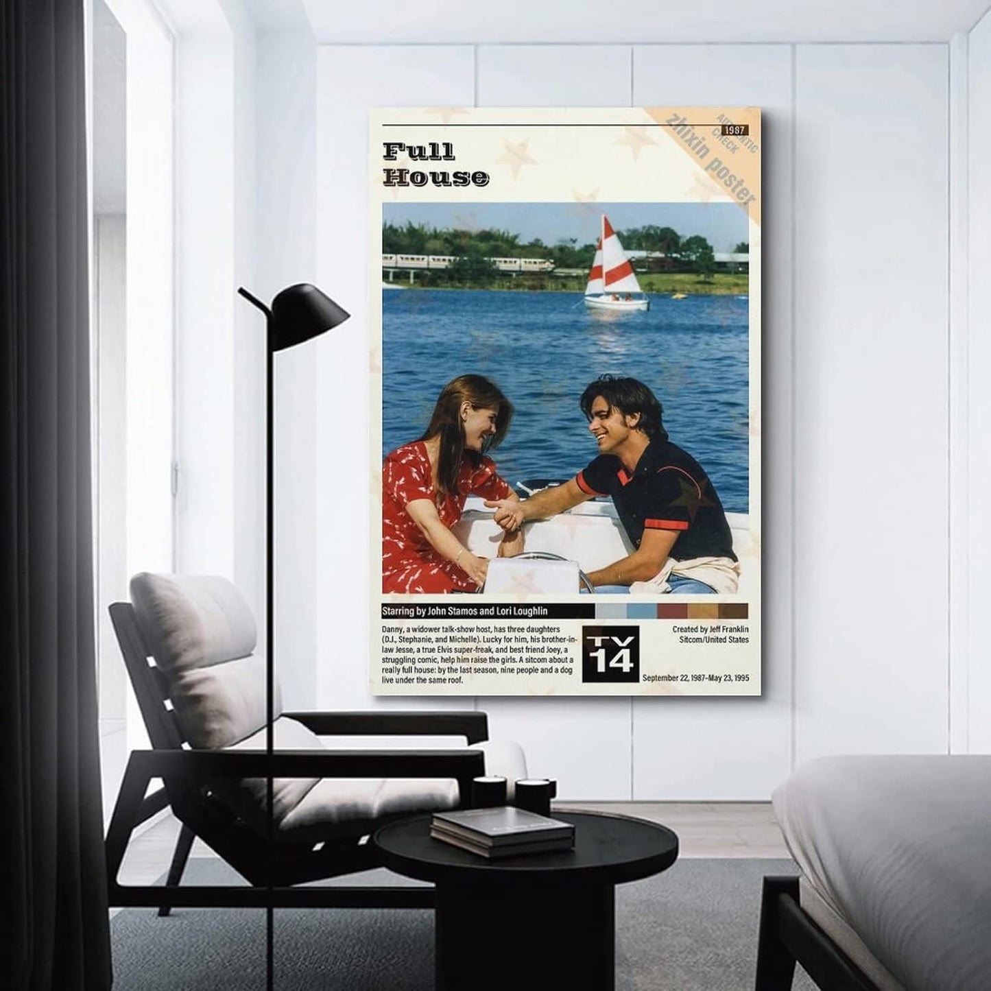Full House TV Series Show Poster - Decorative Canvas Wall Art - Modern Family Bedroom Decor - 12x18 inch