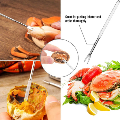 20-piece Set 6 6 6 2 Set Hiware Seafood Tools includes Crab Crackers, Lobster Shellers, Crab Leg Forks/Picks