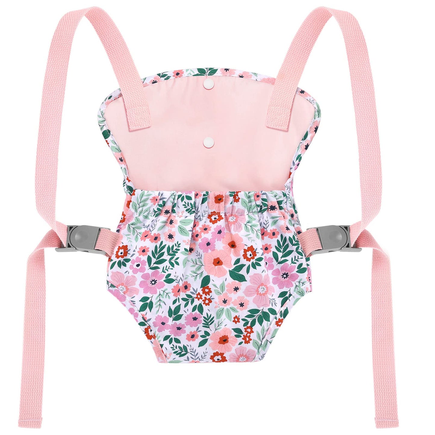 GAGAKU Baby Doll Carrier for Toddlers Doll Carrier for Little Girls Toy Baby Carrier for Kids Reborn Baby Doll Accessories - Pink (Leaf)