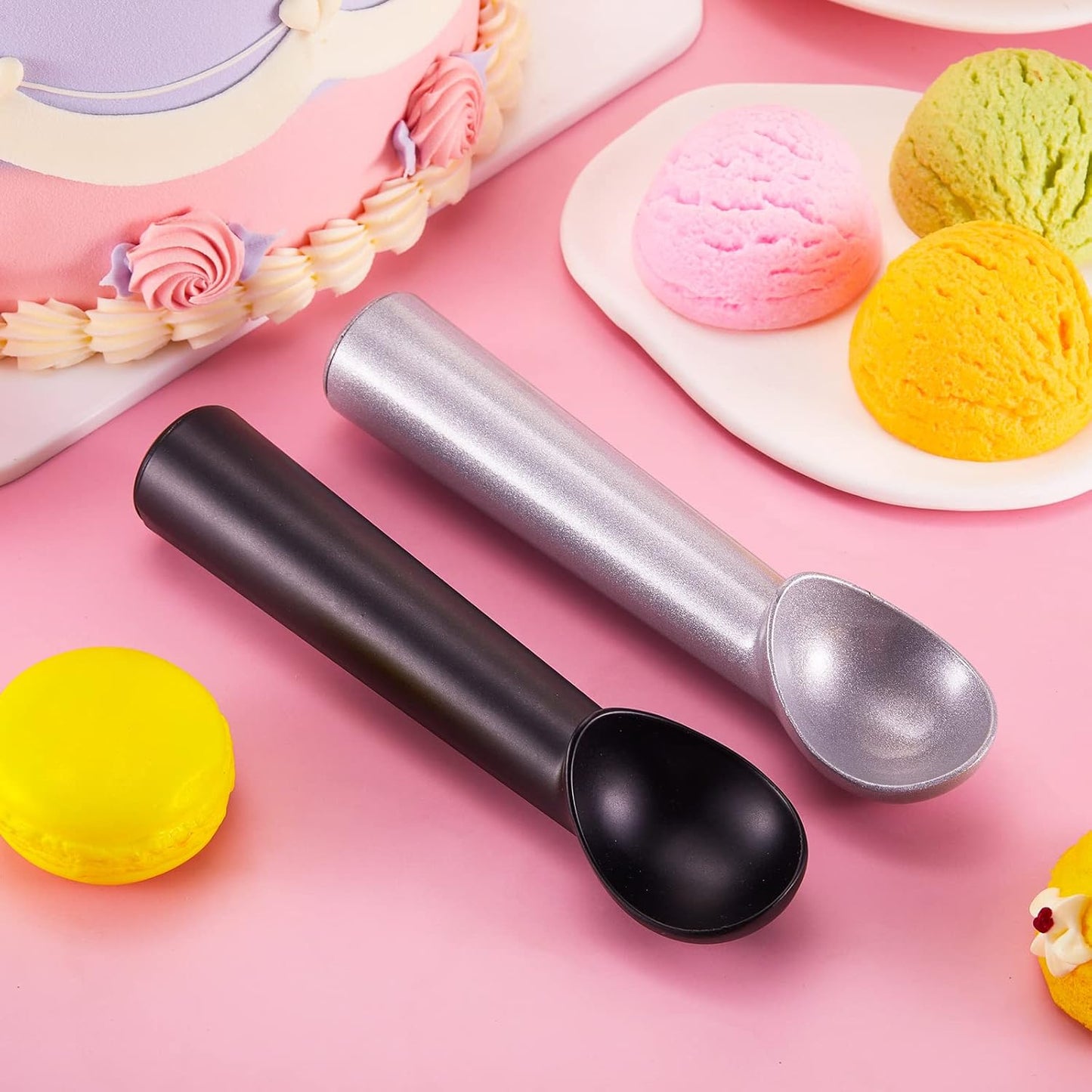 12 7 Inch Frozen Gejoy Pcs Ice Cream Scoop Nonstick Anti Freeze Ice Cream Scooper Aluminum Design Dessert Spoon