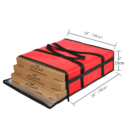 musbus Pizza Carrier Insulated Bags Large for Deliveries, Insulated Pizza Carrier Delivery Bag 20x20 Food Bag for Personal and Professional Use