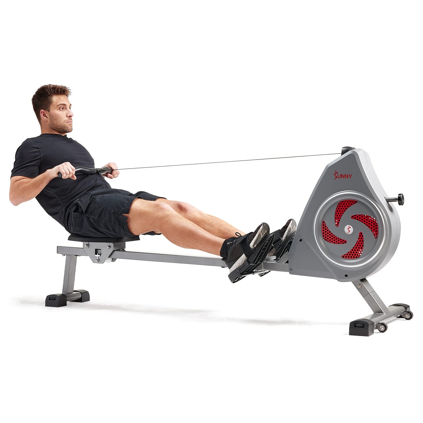 Sunny Health & Fitness Dynamic Air Rowing Machine with Exclusive SunnyFit App Enhanced Bluetooth Connectivity – SF-RW520007