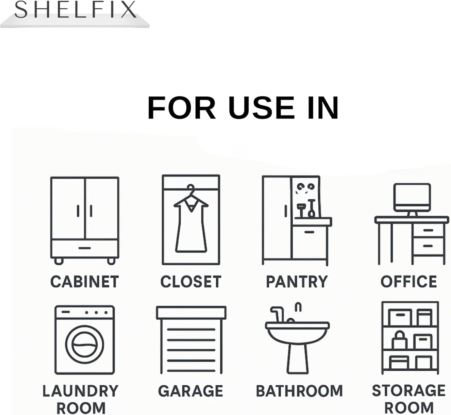 3/4" 3/4" Customized White Shelves Cut to Order - Cabinet Shelf Custom Size Shelf - Melamine Shelves Cut to Order